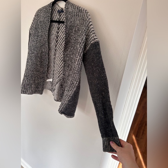 GAP Lambswool Chunky Knit Boxy Open Cardigan Layering Sweater Parisian Boho | XS - Picture 6 of 12